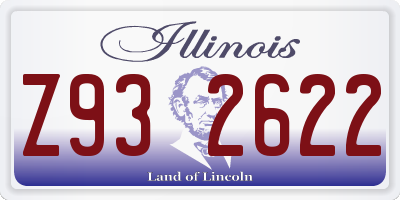 IL license plate Z932622