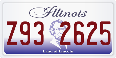 IL license plate Z932625