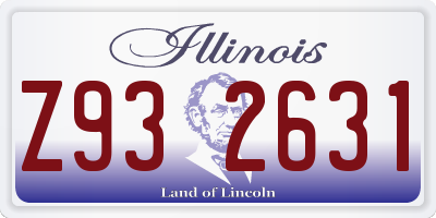 IL license plate Z932631