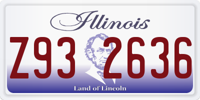 IL license plate Z932636