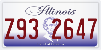 IL license plate Z932647