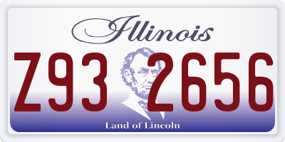 IL license plate Z932656