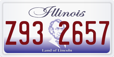 IL license plate Z932657