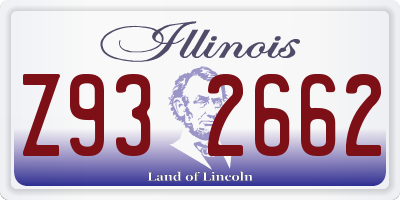 IL license plate Z932662