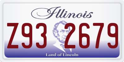 IL license plate Z932679
