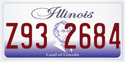 IL license plate Z932684