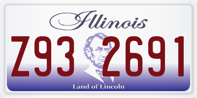 IL license plate Z932691