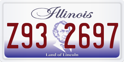 IL license plate Z932697