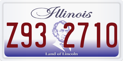 IL license plate Z932710