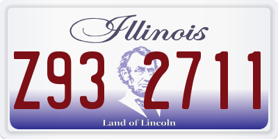 IL license plate Z932711