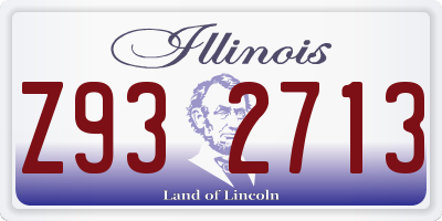 IL license plate Z932713