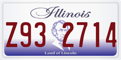 IL license plate Z932714