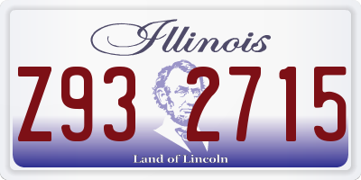 IL license plate Z932715