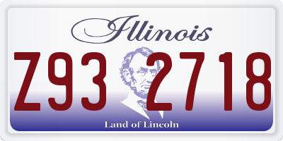 IL license plate Z932718