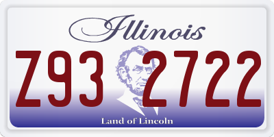 IL license plate Z932722
