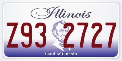 IL license plate Z932727