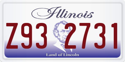 IL license plate Z932731