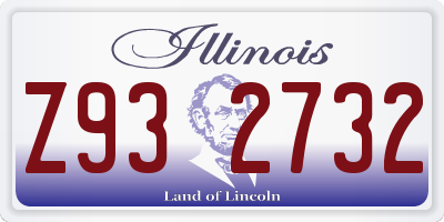 IL license plate Z932732