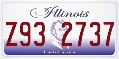 IL license plate Z932737