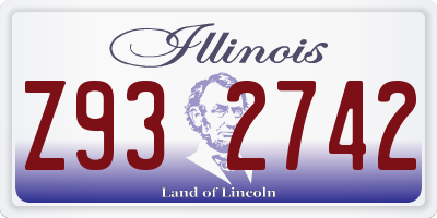 IL license plate Z932742