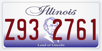 IL license plate Z932761