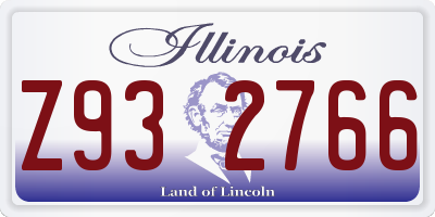 IL license plate Z932766