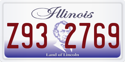 IL license plate Z932769