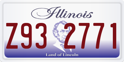 IL license plate Z932771