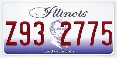 IL license plate Z932775