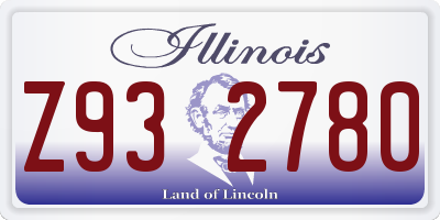 IL license plate Z932780