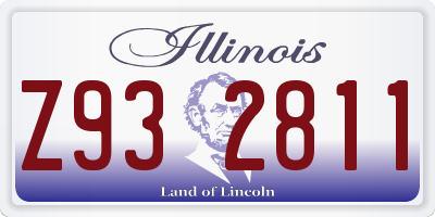 IL license plate Z932811
