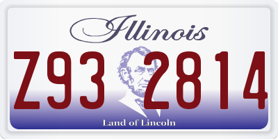 IL license plate Z932814