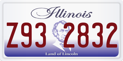 IL license plate Z932832