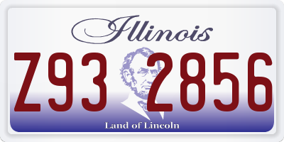 IL license plate Z932856