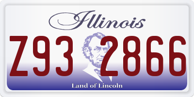 IL license plate Z932866