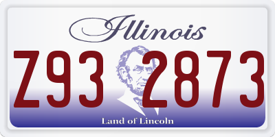 IL license plate Z932873