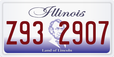 IL license plate Z932907