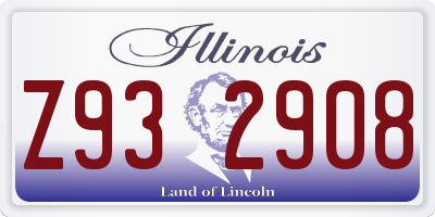 IL license plate Z932908