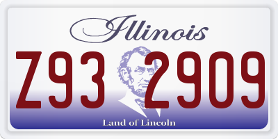 IL license plate Z932909