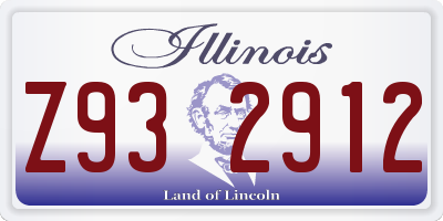 IL license plate Z932912