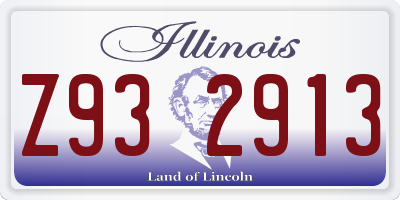 IL license plate Z932913