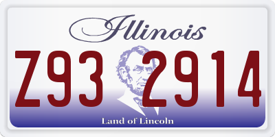 IL license plate Z932914