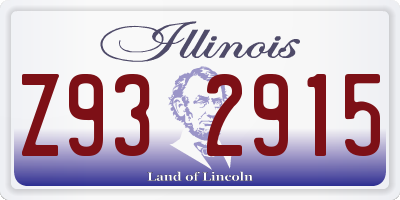 IL license plate Z932915