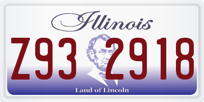 IL license plate Z932918