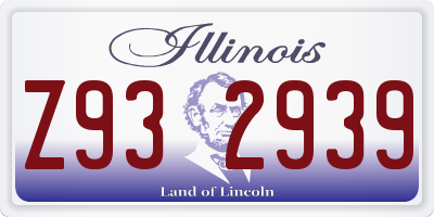 IL license plate Z932939