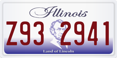 IL license plate Z932941