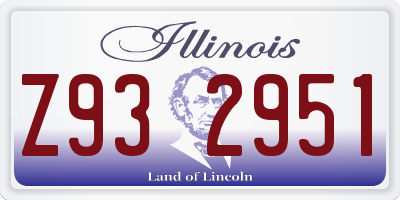 IL license plate Z932951
