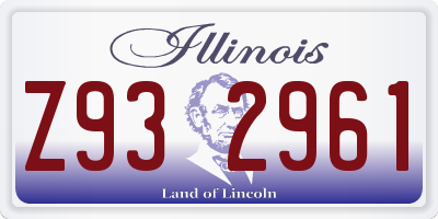 IL license plate Z932961
