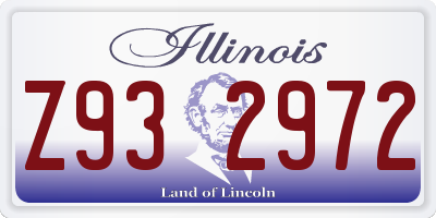 IL license plate Z932972