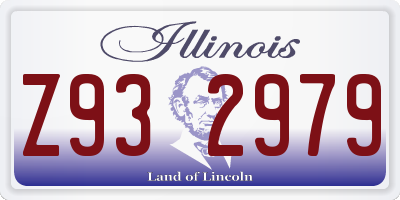 IL license plate Z932979